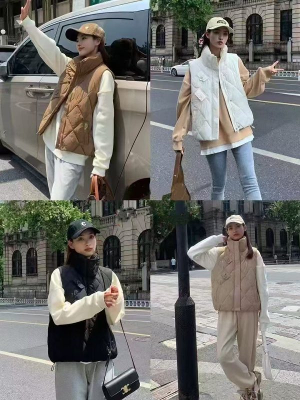 winter short vest for ladies