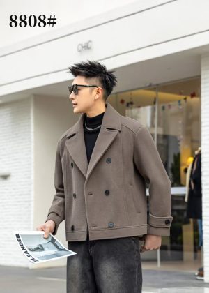 winter short overcoat for men