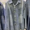 Denim long sleeves shirt for fashion ladies