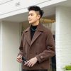 winter short overcoat for men