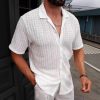 Men's fashion short sleeves shirts