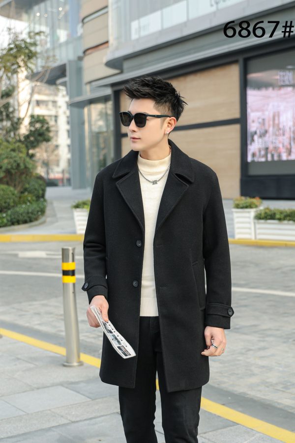 winter wool overcoat for men