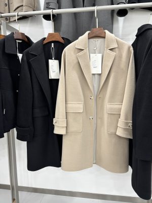 Men's fashion wool overcoat