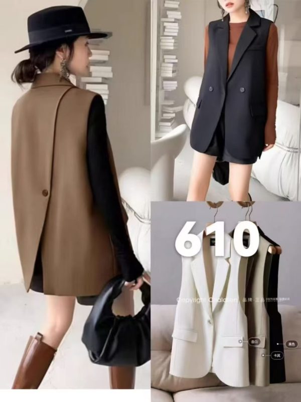 Ladies A/W blazer vest