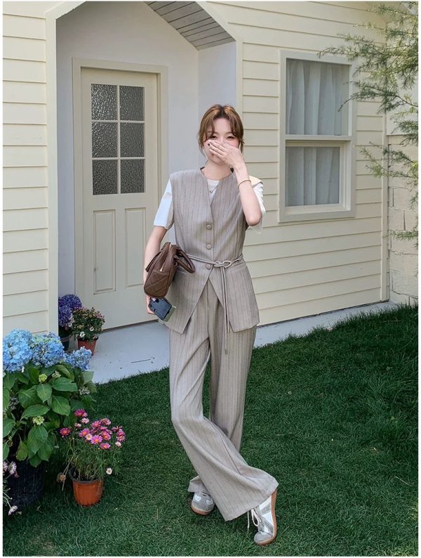 ladies 2-piece set (vest+trouser)