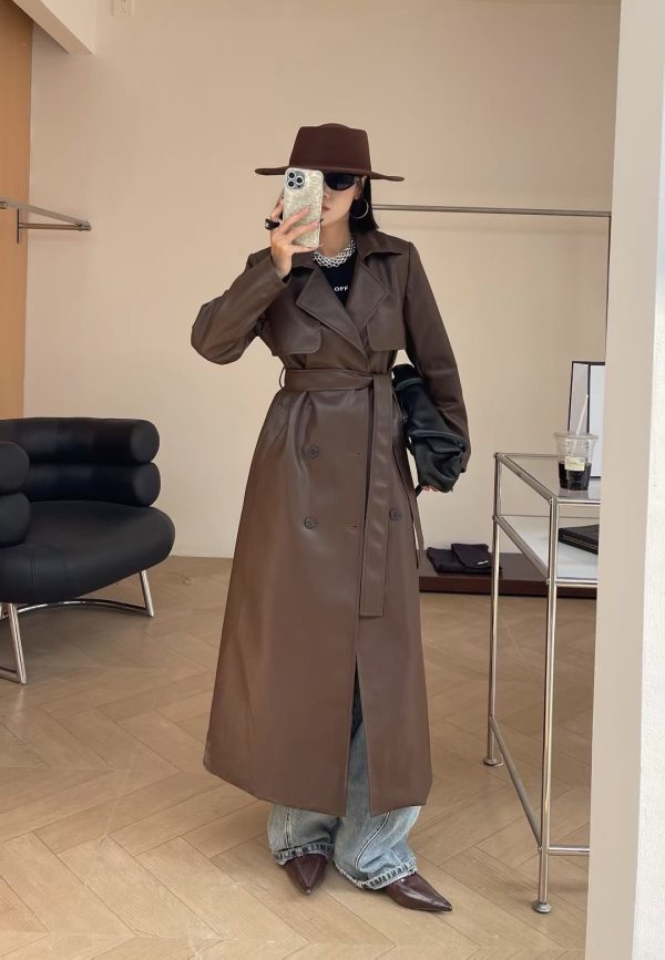 leather windbreaker for ladies