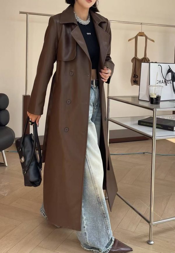 leather windbreaker for ladies