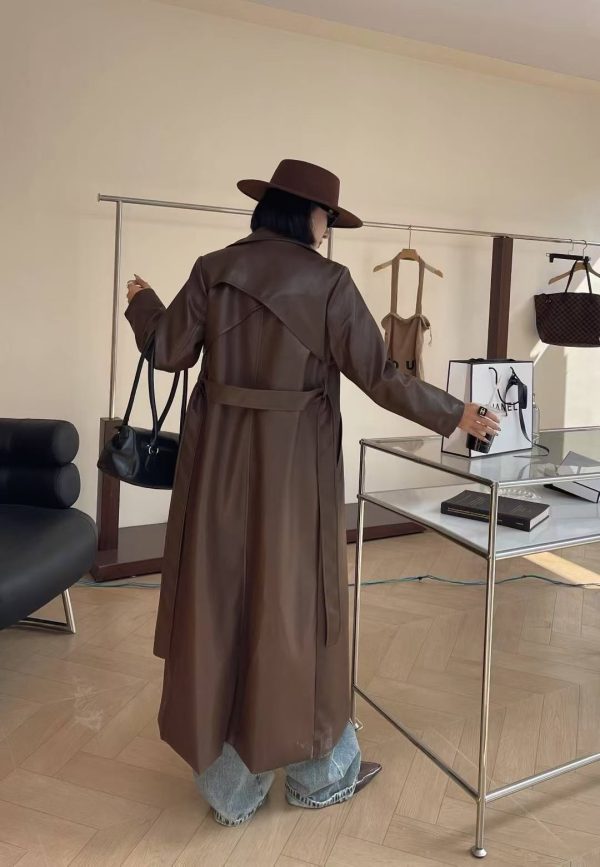 leather windbreaker for ladies