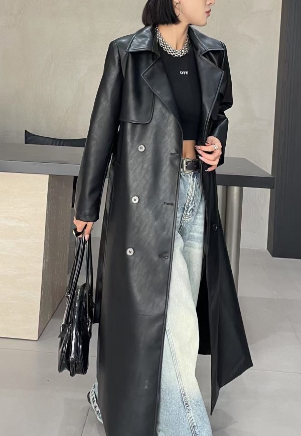 leather windbreaker for ladies