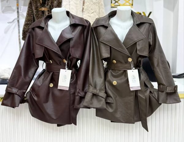 leather windbreaker for ladies