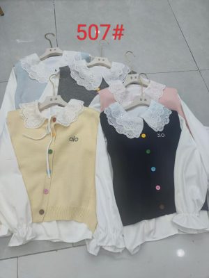 2-piece set for ladies(vest +blouse)